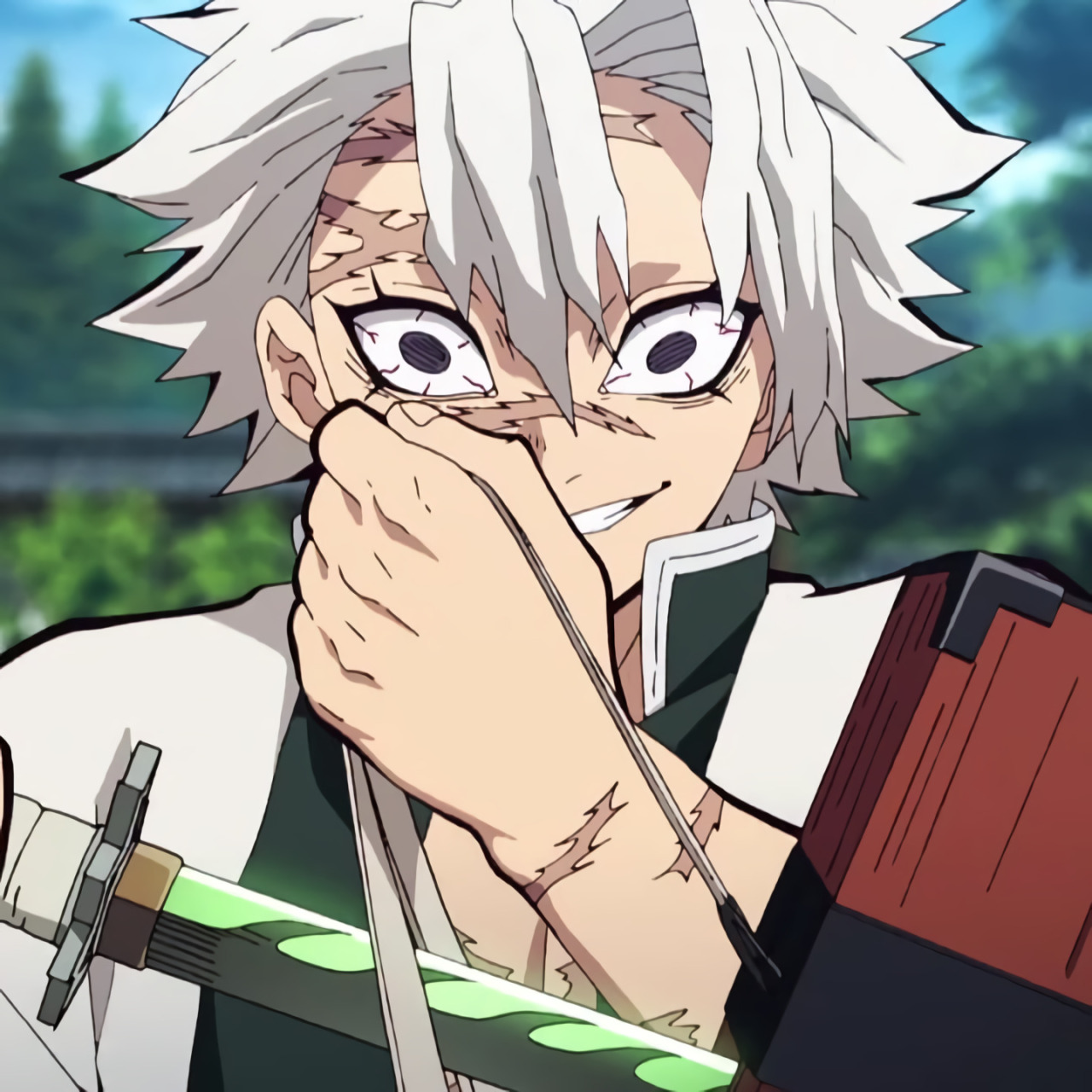 「第154期」动漫男头:鬼灭之刃 不死川实弥无水印男生头像