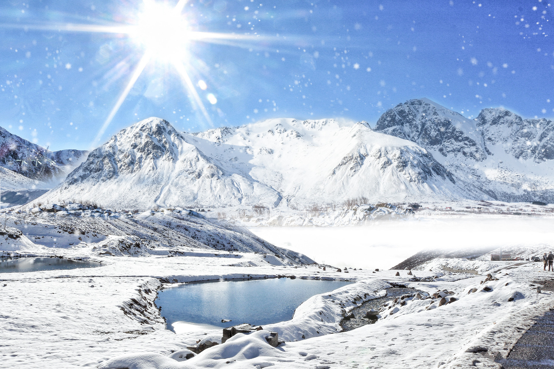 冬日雪景,壮观奇特