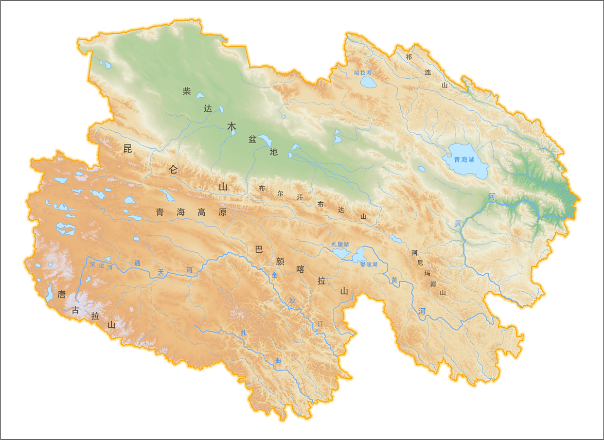 地理老师带你看地图,2分钟了解青海地形地貌气候水文植被