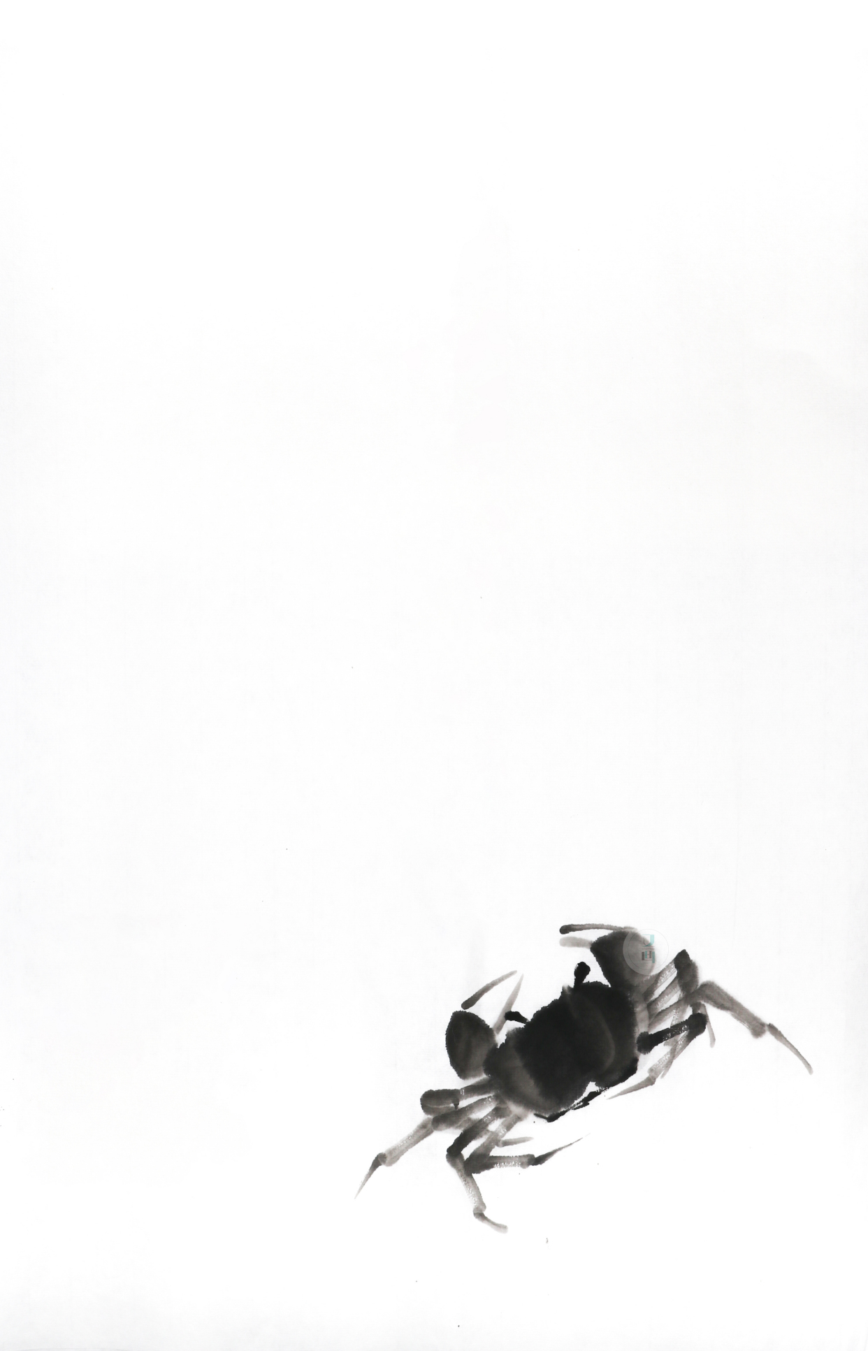 国画 螃蟹 作品 展示 合集