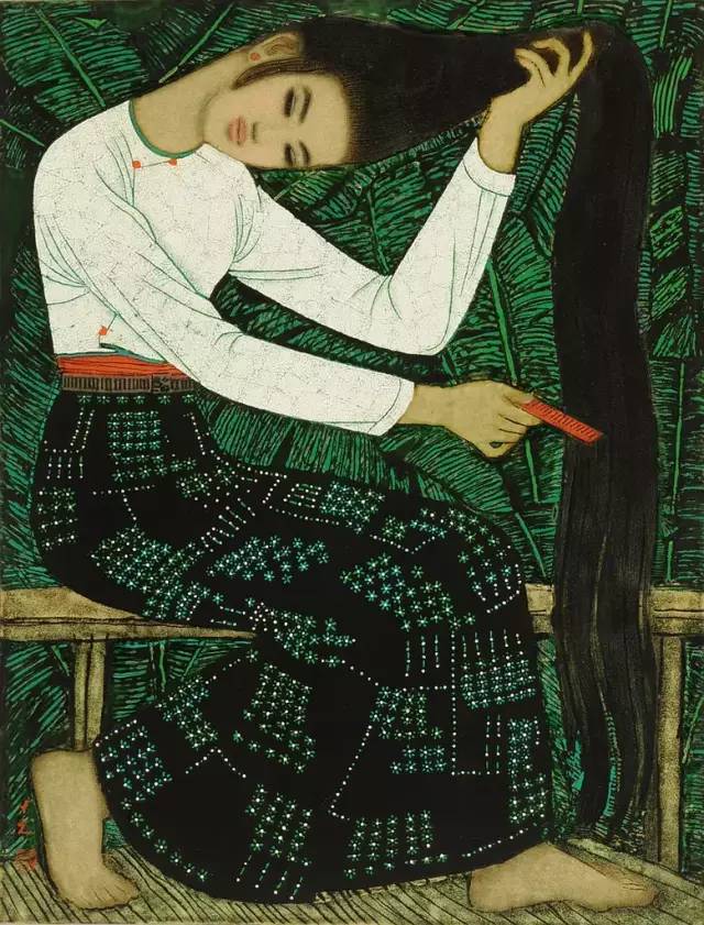 "中国漆画之父"乔十光漆画作品欣赏