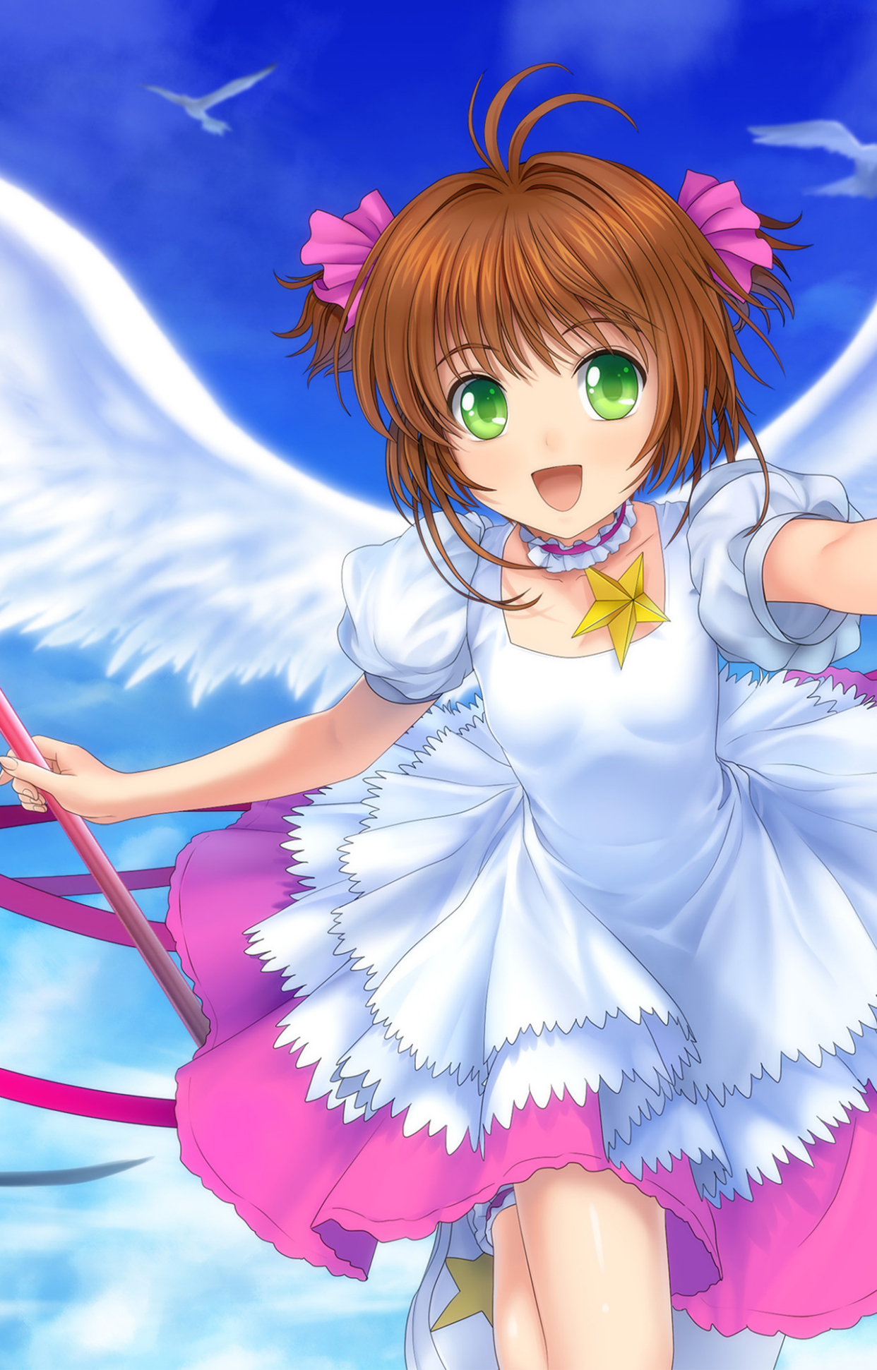 百变小樱高清手机壁纸分享,童年经典动漫角色,总有回忆触发感动