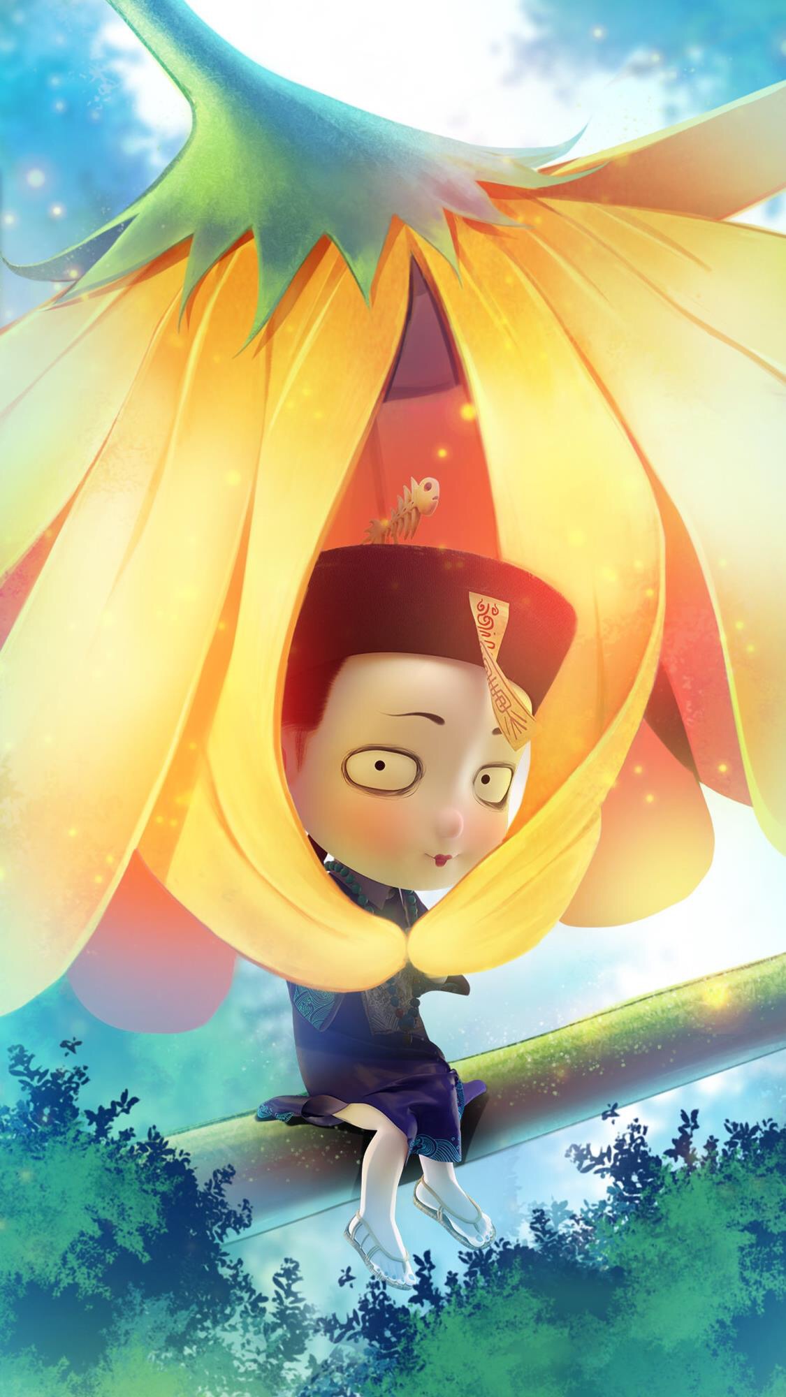 萌萌的僵小鱼壁纸,没心没肺,活着不累