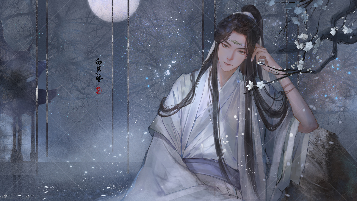 画风精美的一组"古风"人物插画作品欣赏!造型相当美型的大作!