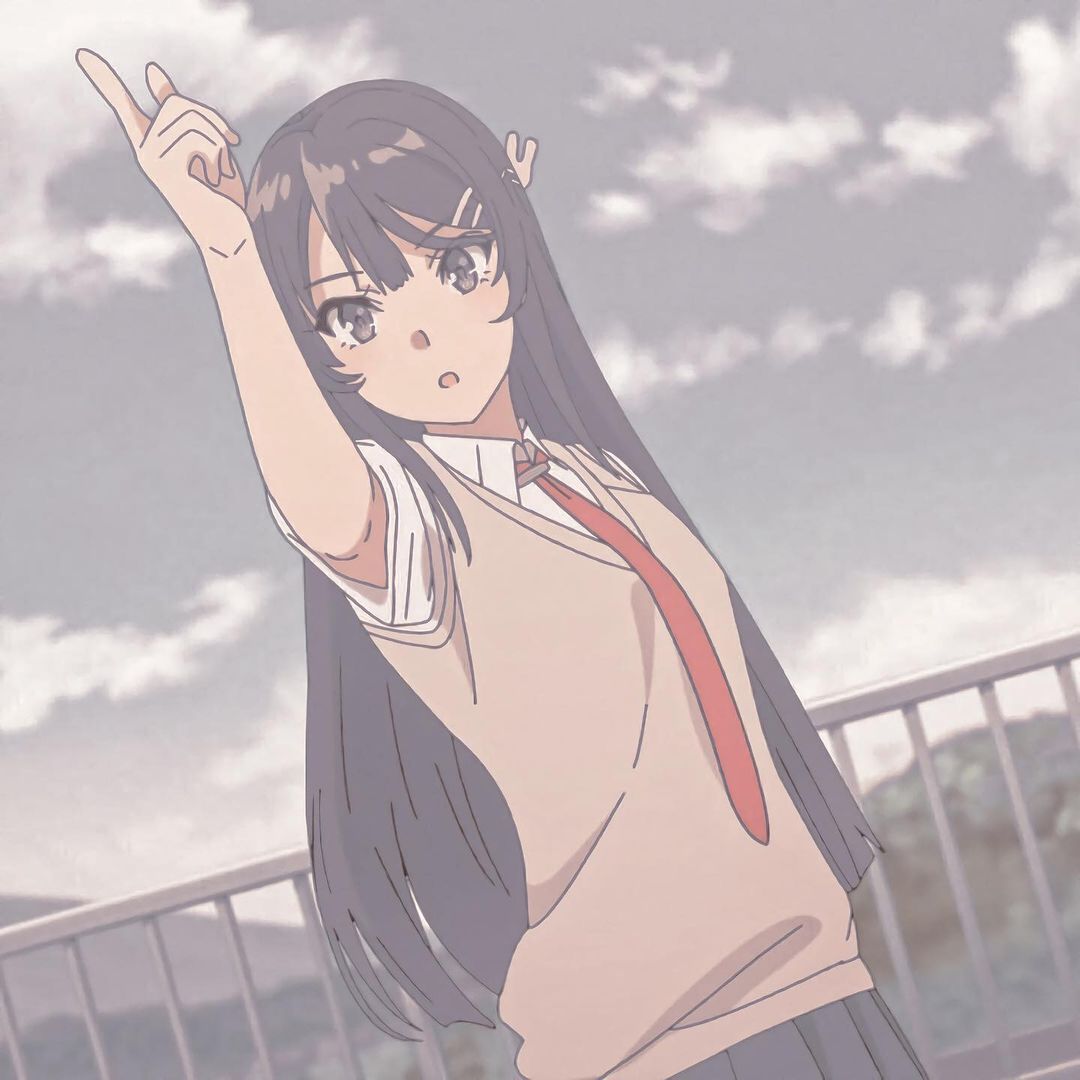 「第105期」动漫女头:樱岛麻衣 无水印女生头像