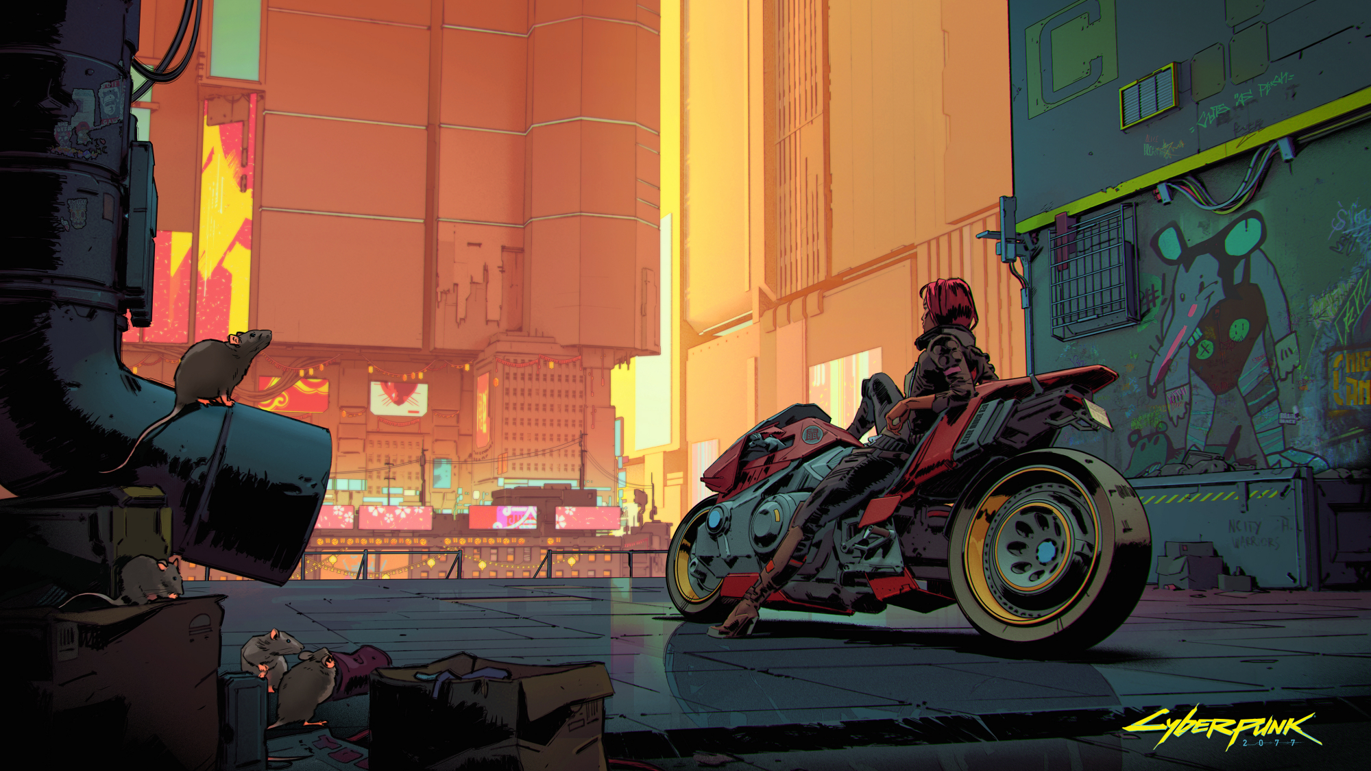 cyberpunk 赛博朋克2077高清壁纸!来猜哪张是基努里维斯?