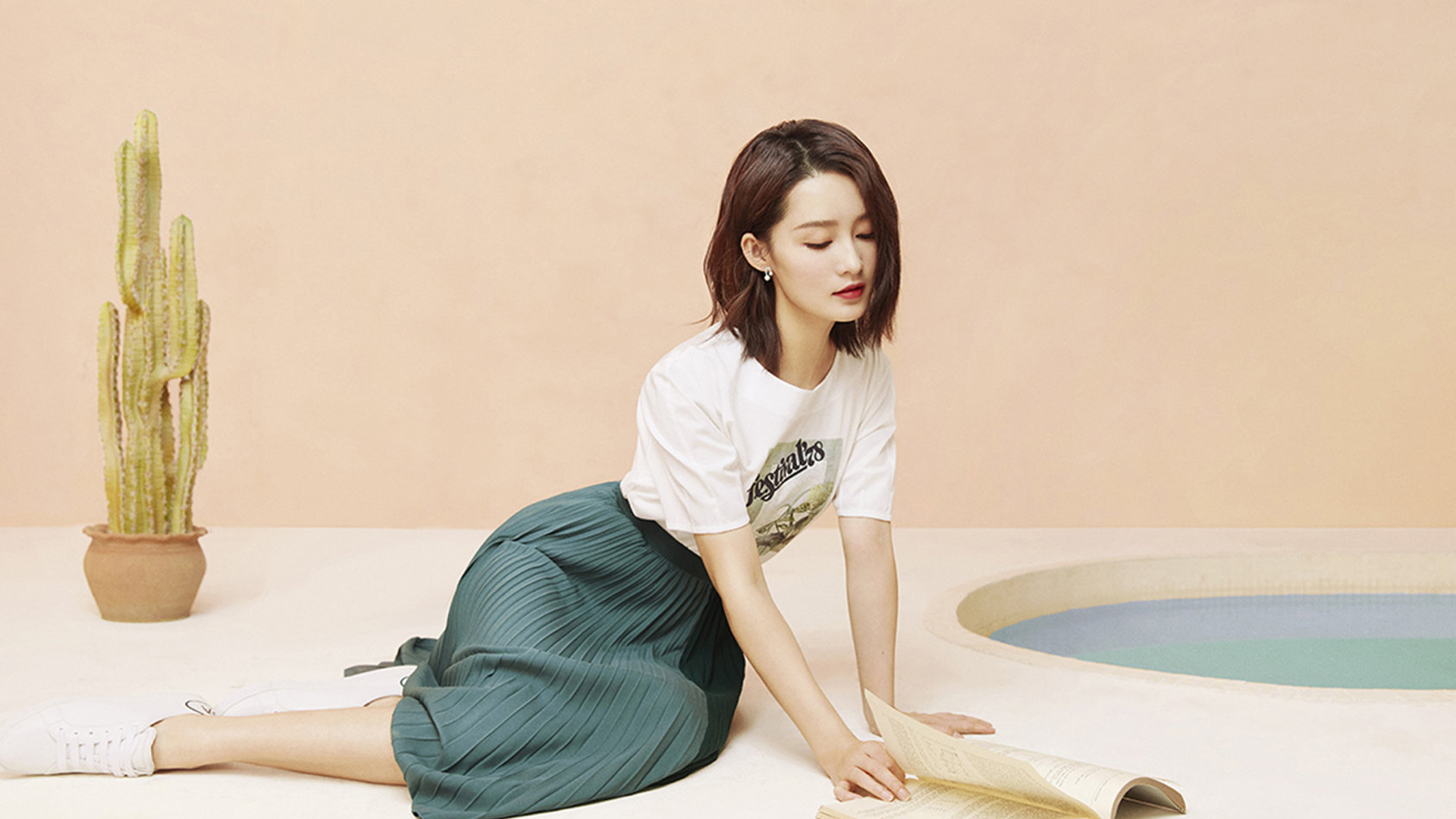 图集:分享一组大美女李沁清新少女风的高清壁纸