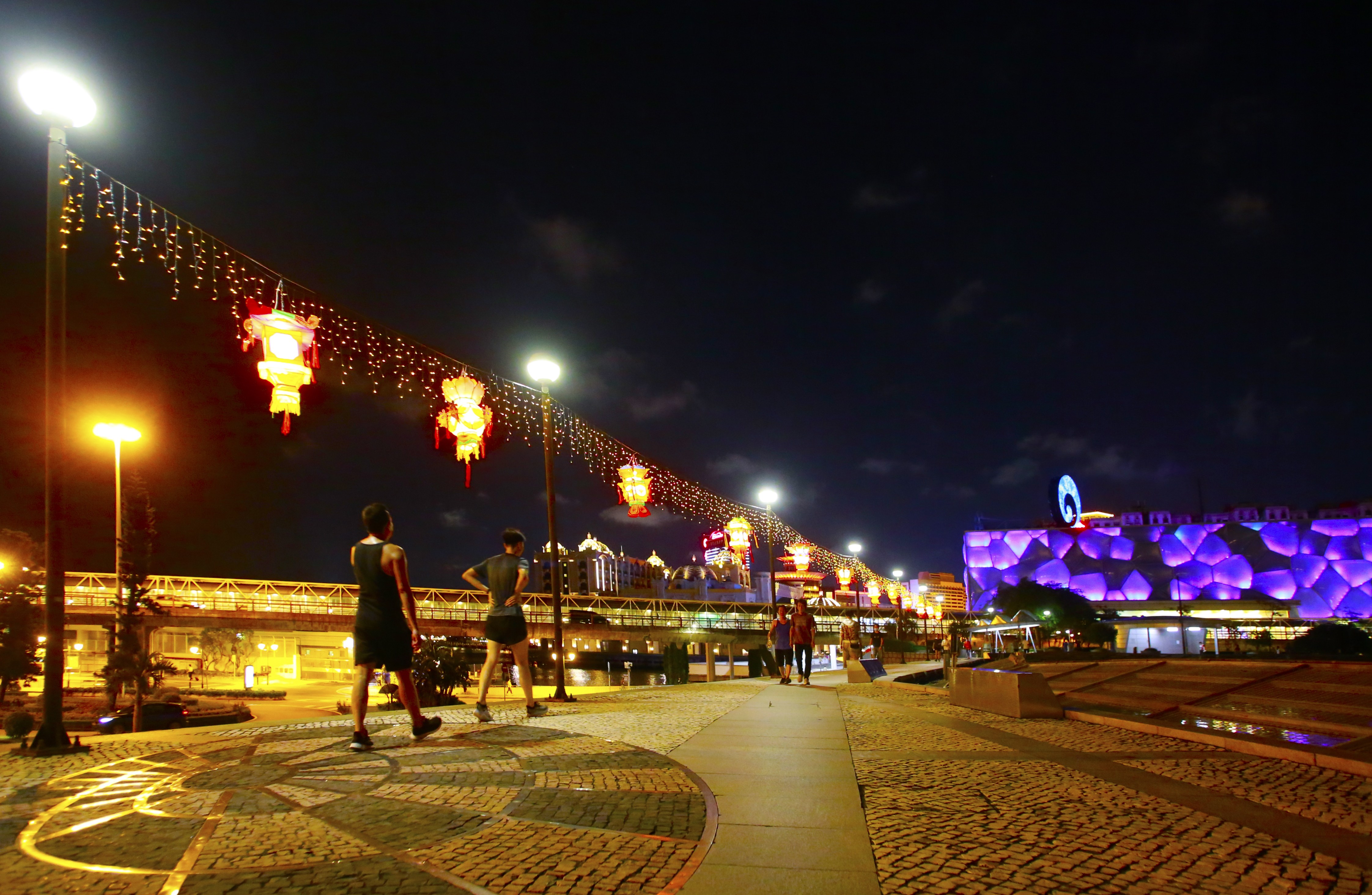 澳门水塘公园之夜