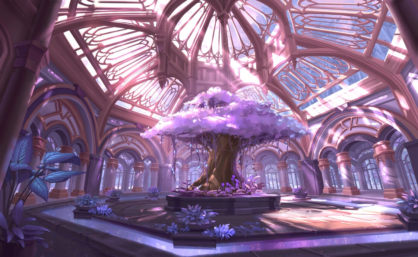 一组不错的动漫游戏场景插画作品欣赏!画风多样细节描绘十分到位