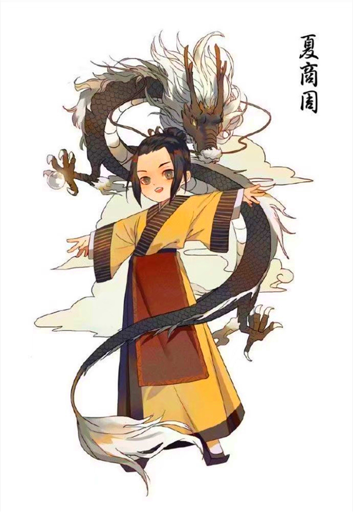 各朝代元素动漫拟人化套图合集!这样的立绘足以登录历史教材