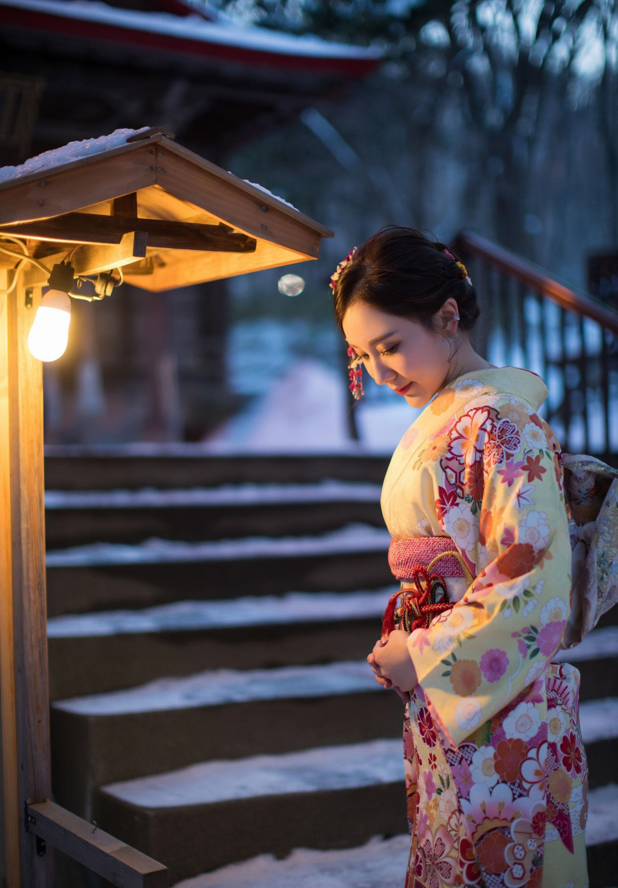 清新亮丽的和服小姐姐