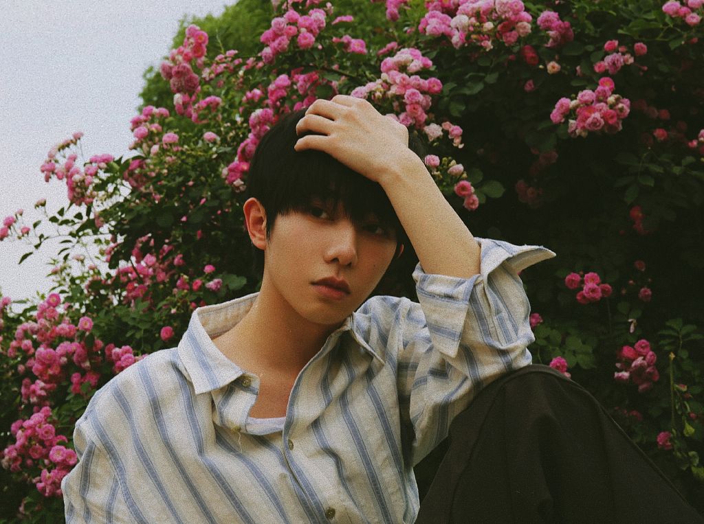 李俊濠520复古花间大片 拿心形剪纸花式表白粉丝