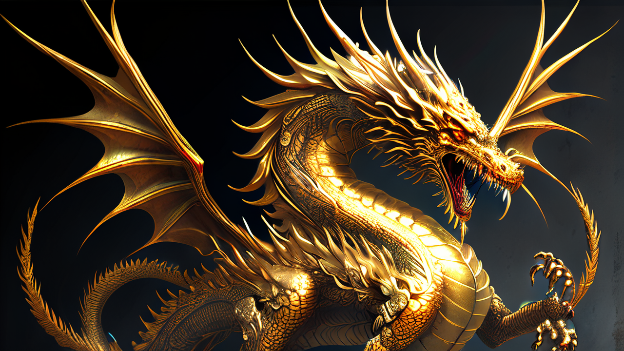 给大家分享ai画龙之作