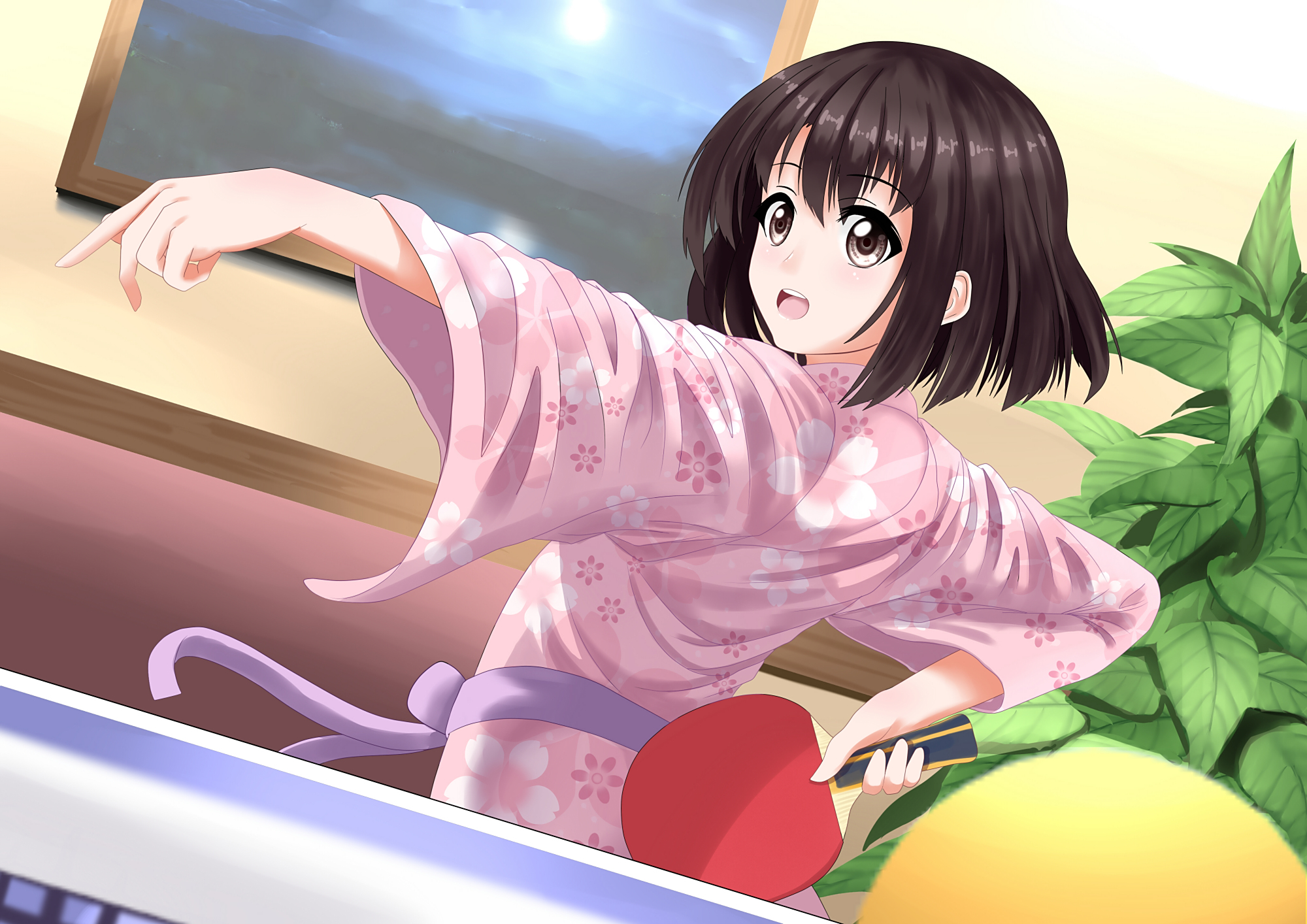 加藤惠的高清插画壁纸,她是日漫《不起眼女主角培育法》中人物