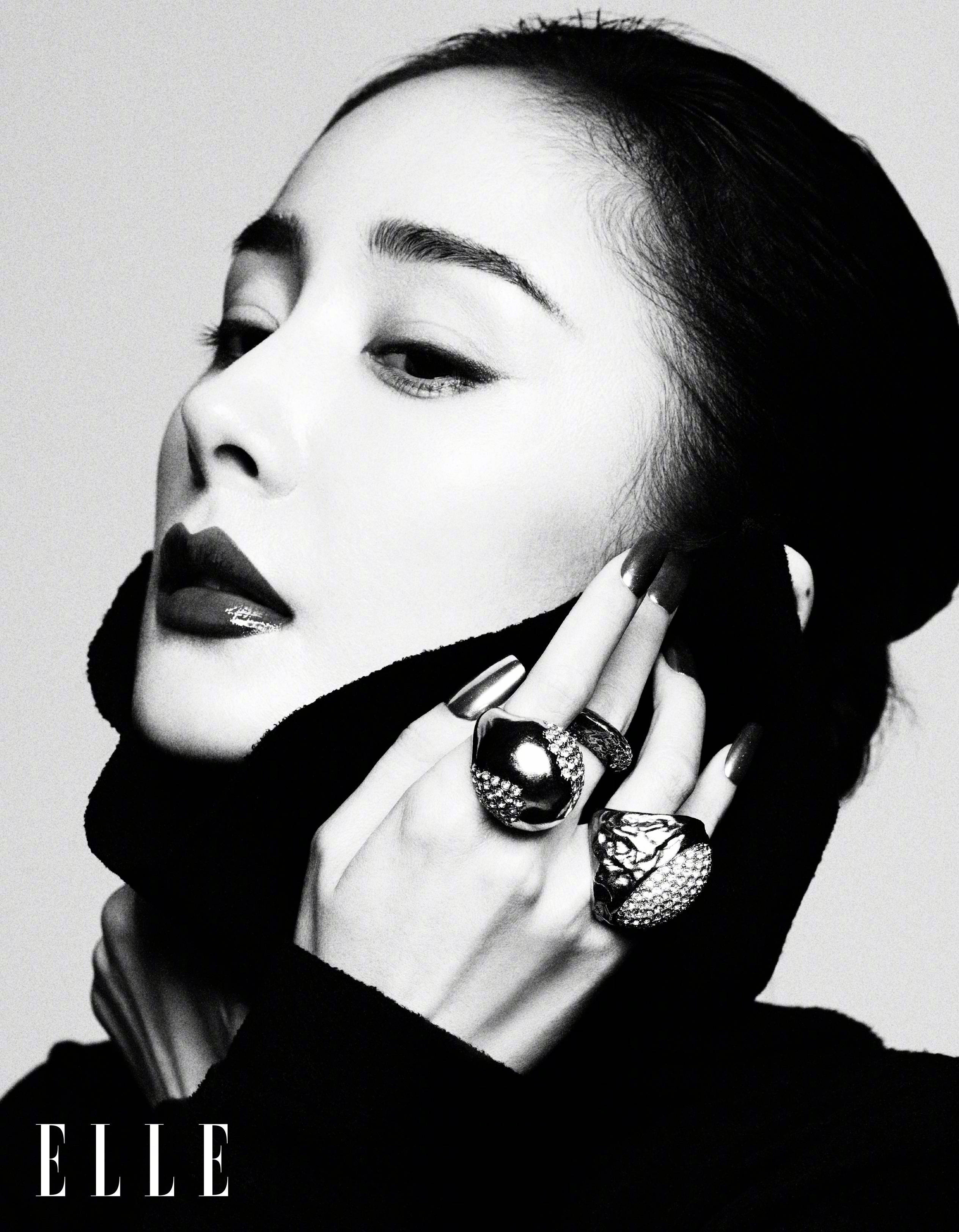 杨幂:elle十二月刊花絮图,气质爆棚