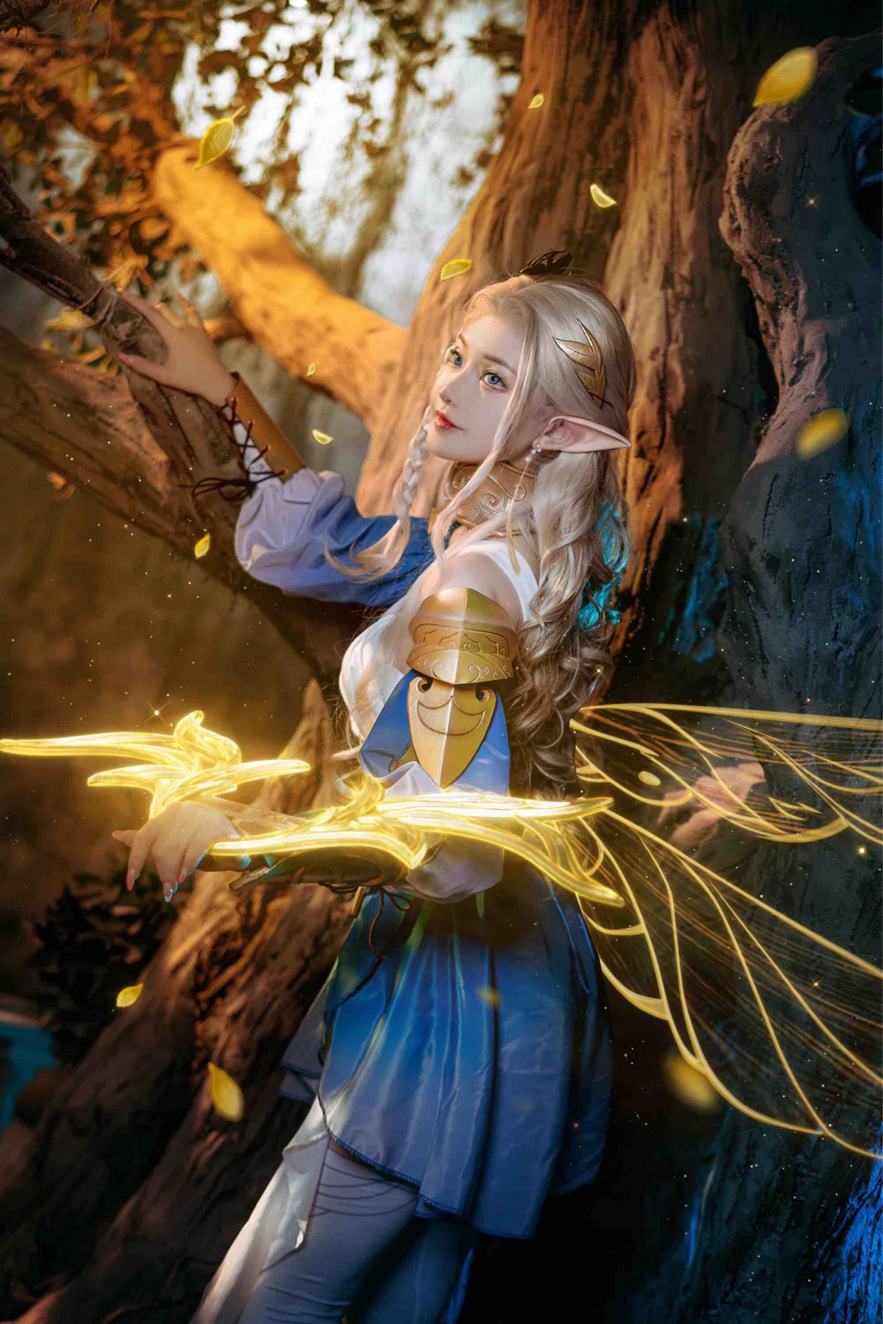 《王者荣耀》王者同人艾琳cos精灵正片经典还原