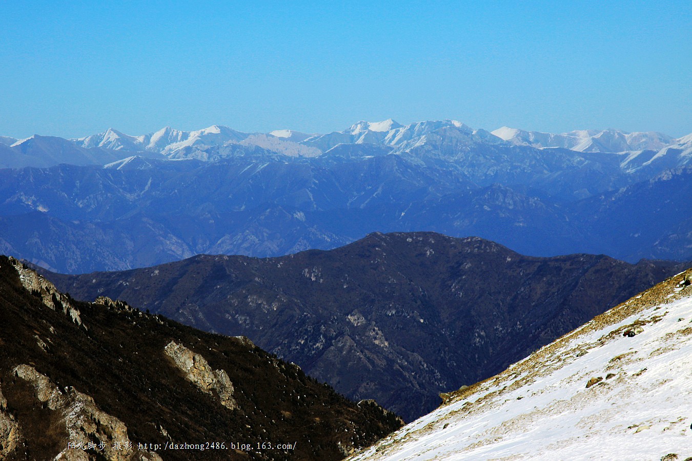 冬天的互助北山圣母天池
