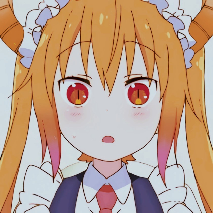 「第82期」动漫女头:小林家的龙女仆 托尔无水印女生头像