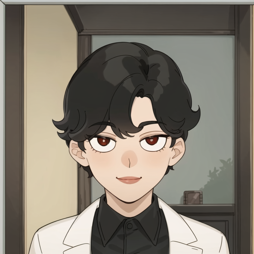 简约画风男生微信头像