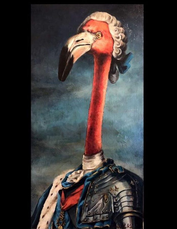 动物拟人化的艺术油画 它们可以如此体面 画框复古漂亮(二)