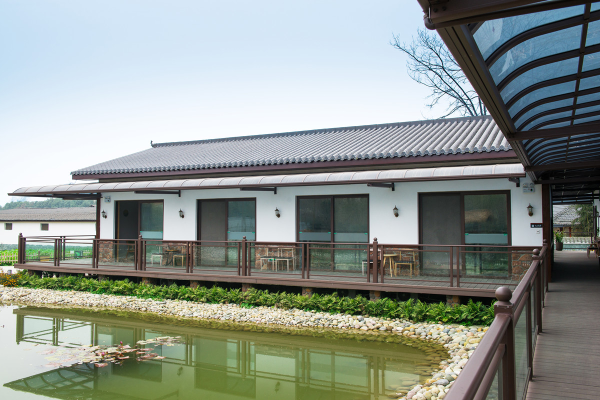 成都市三道堰风景区养老院屋顶筒瓦改造 仿古瓦 屋面瓦