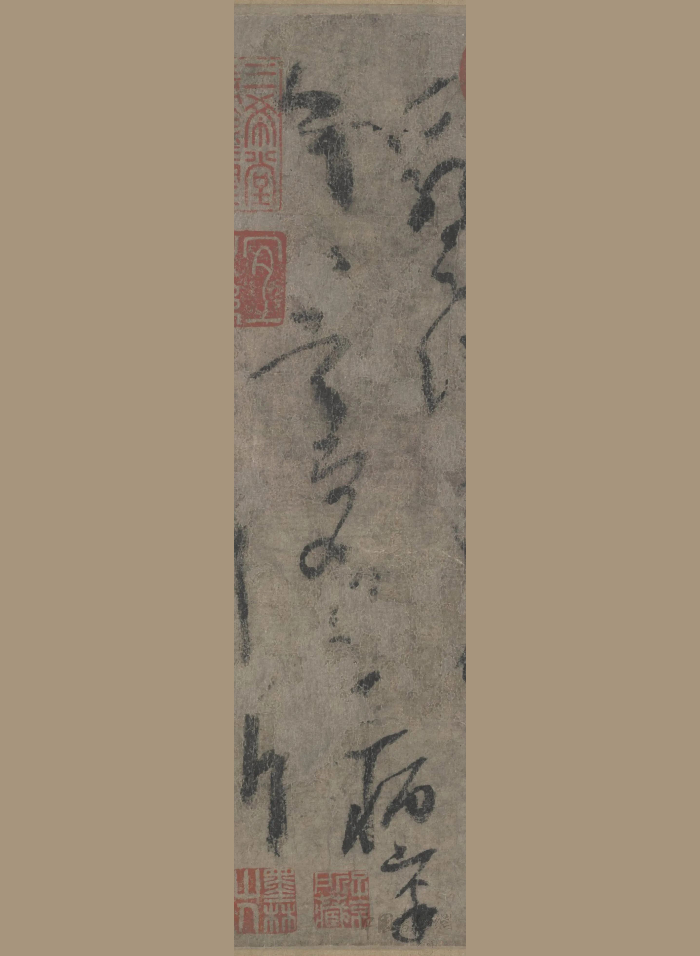 杨凝式草书手卷《夏热帖》,体势雄奇险崛,清丽而脱俗