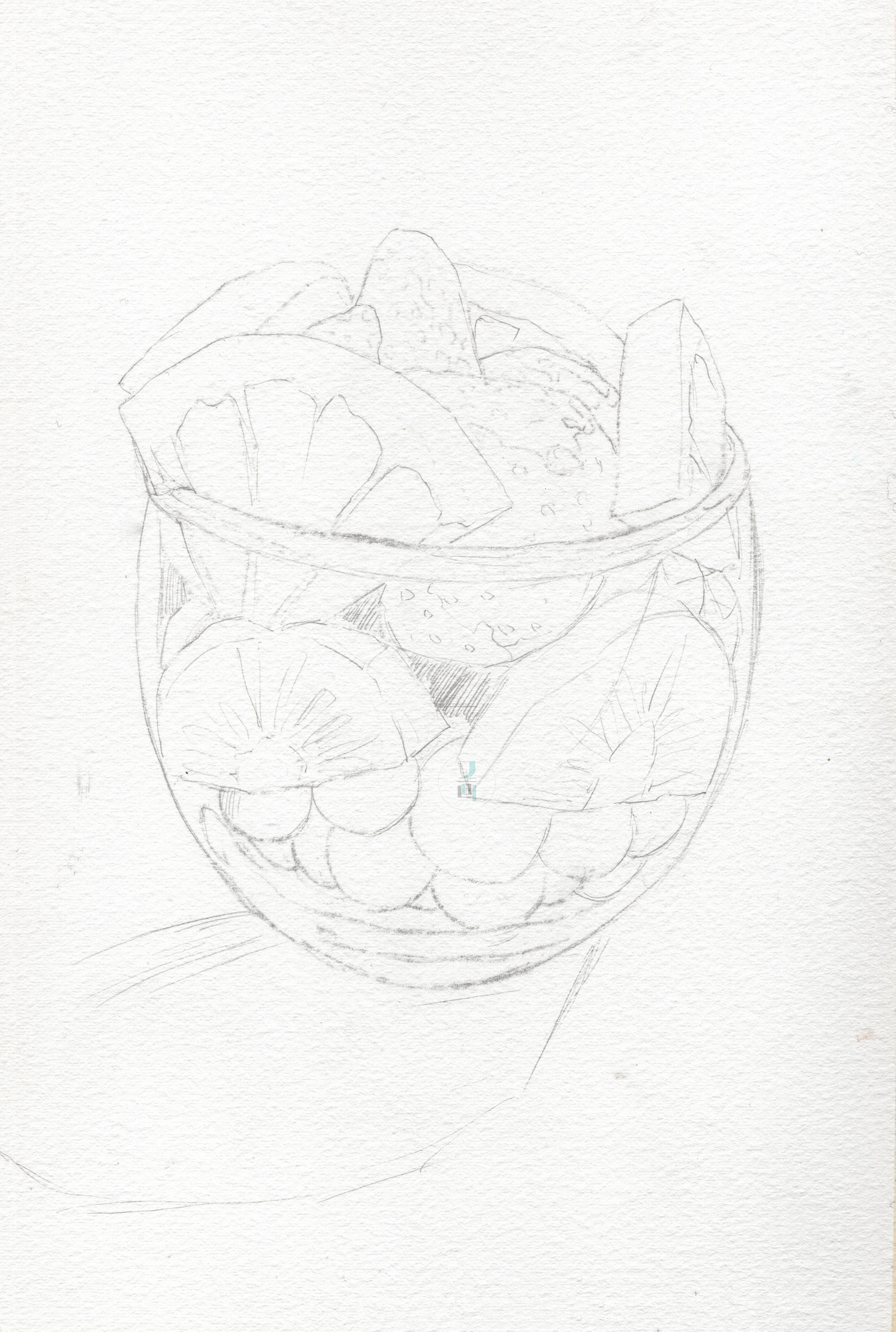 国画 水果杯 作品 合集