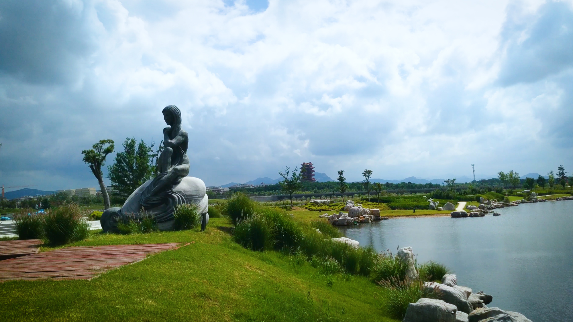 烟台市牟平区 冷门景点之一海韵广场 风景真的美不胜收
