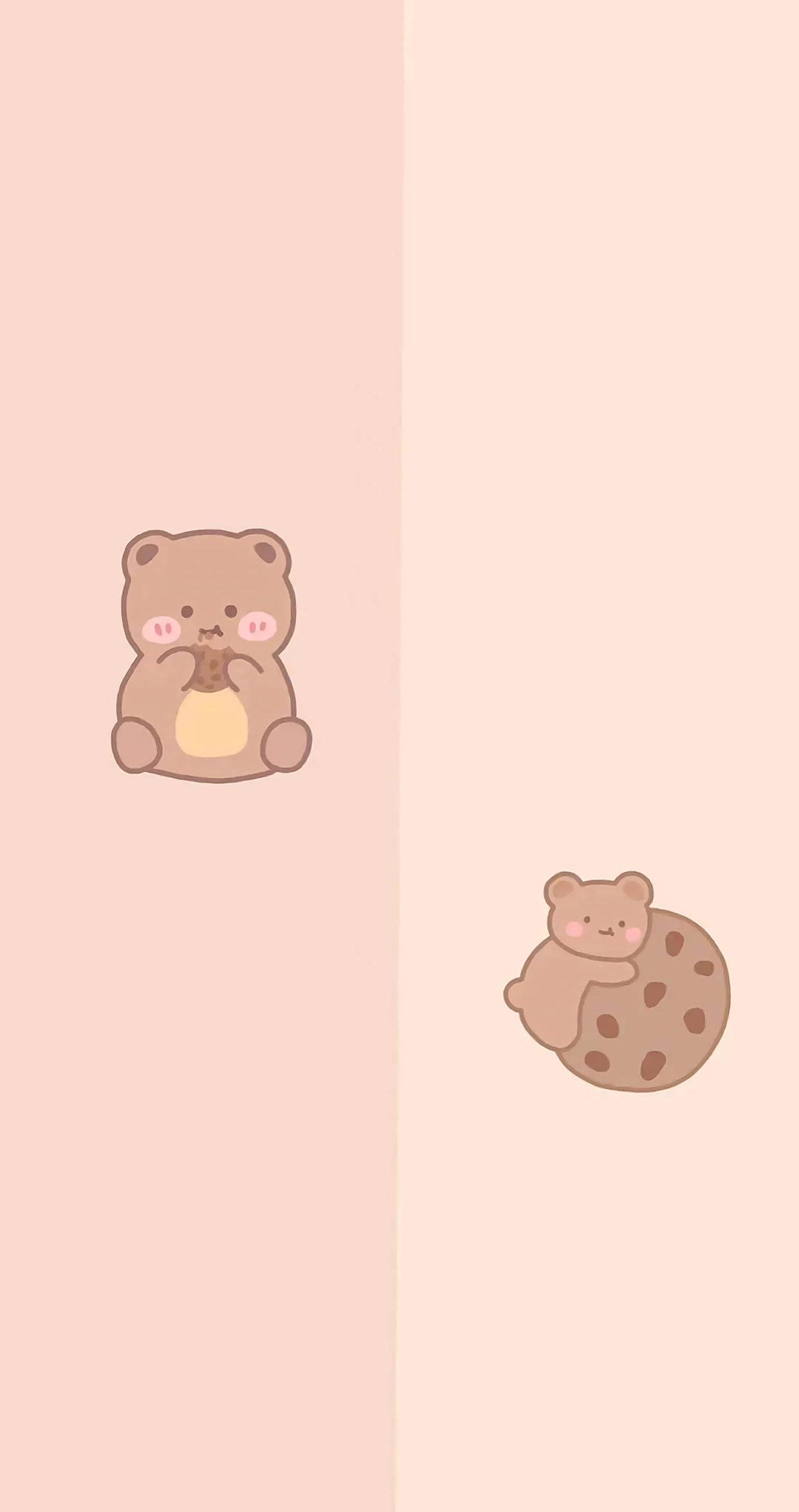 聊天背景图(6),清新可爱卡通左右分区式