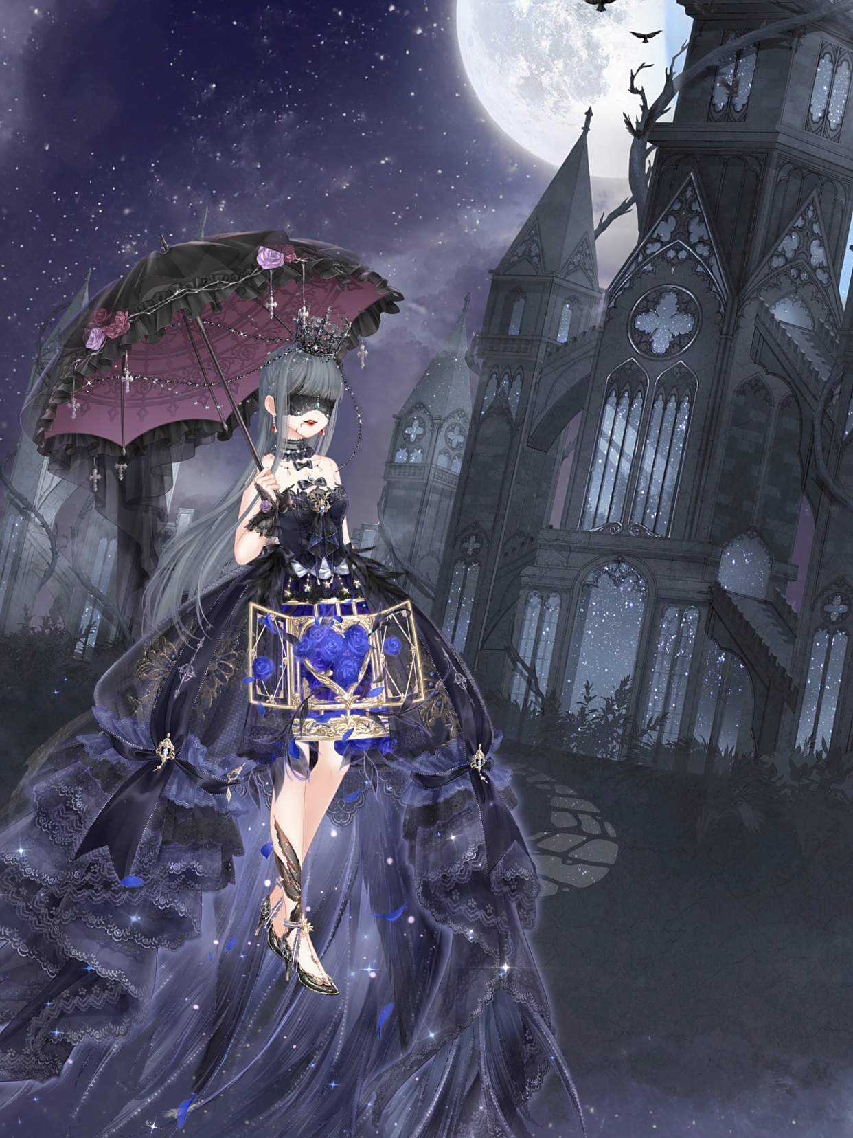 奇迹暖暖:黑夜施下禁锢的黑魔法,乘风而来的女巫踏进了城堡