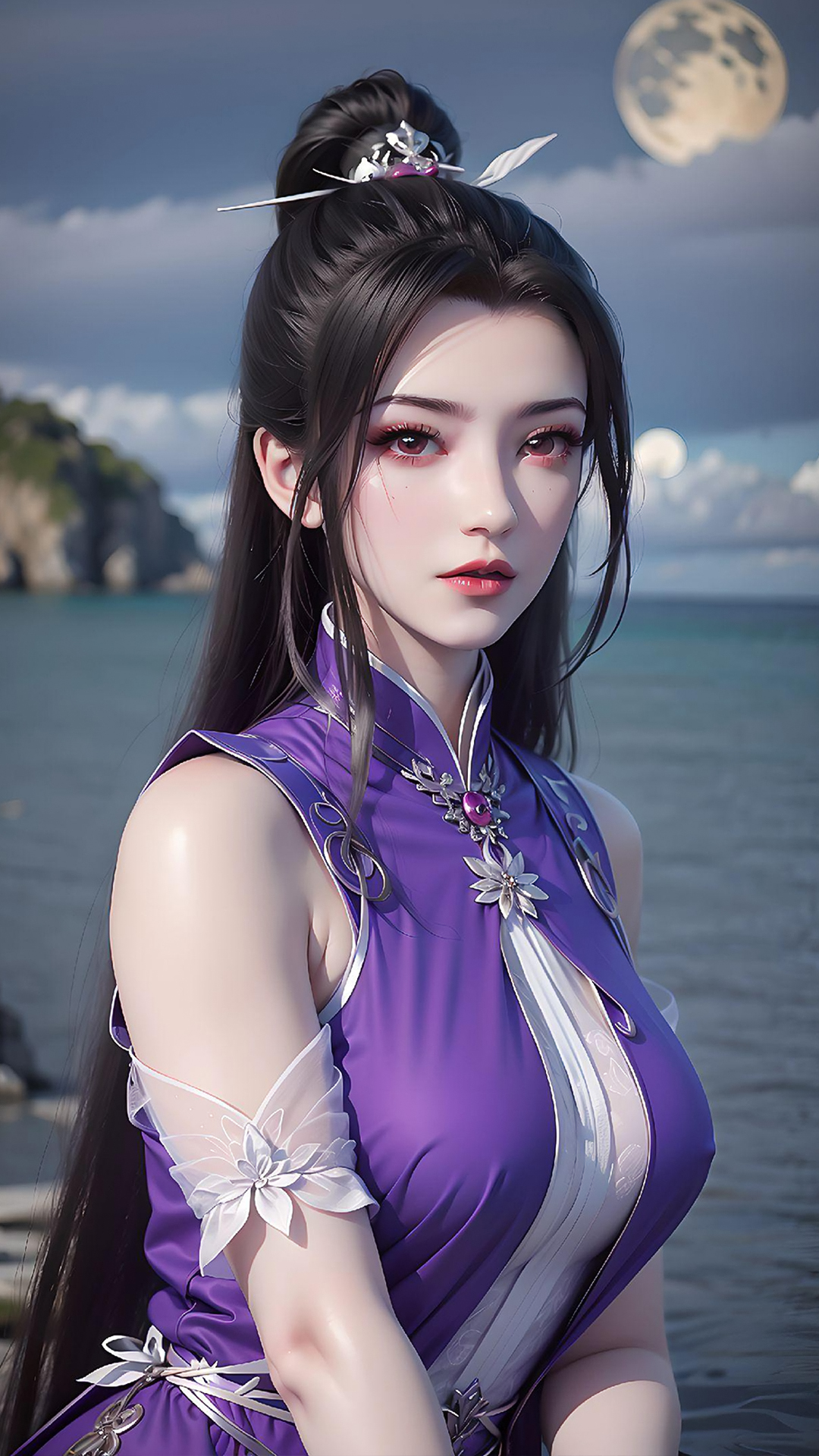 《仙逆》柳眉ai高清全屏手机壁纸:一位倾国倾城的美女