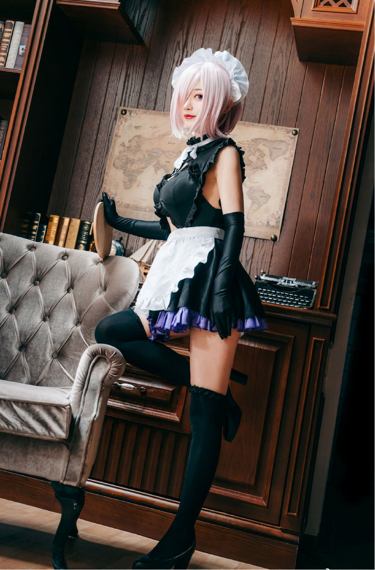 fate女仆马修cos,这是我见过最漂亮的学妹!