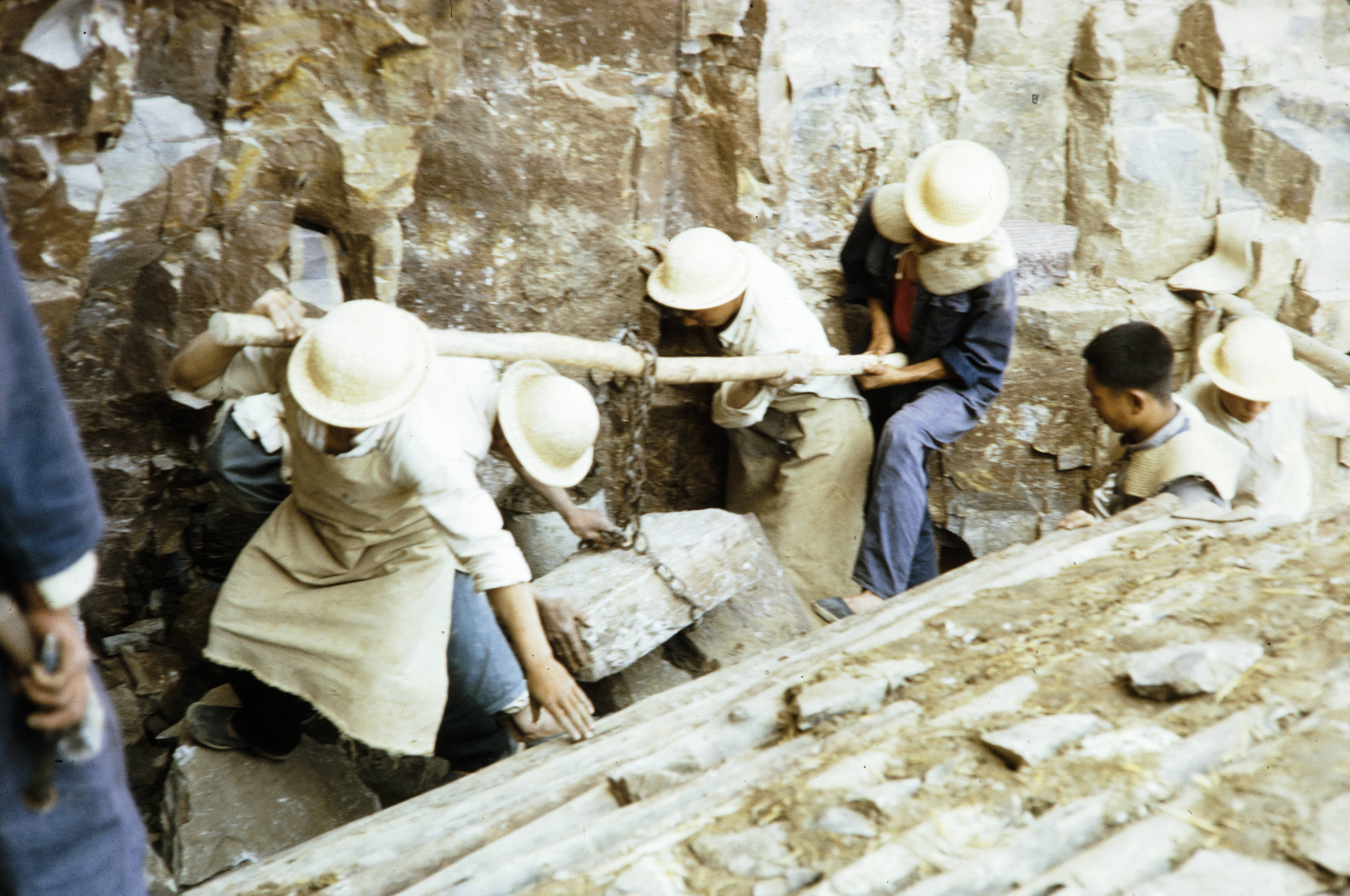 1973年,林州红旗渠修建现场,图组06