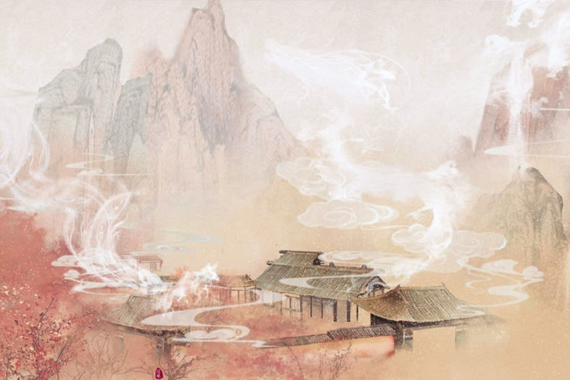 一眼万年的古风头像背景套图