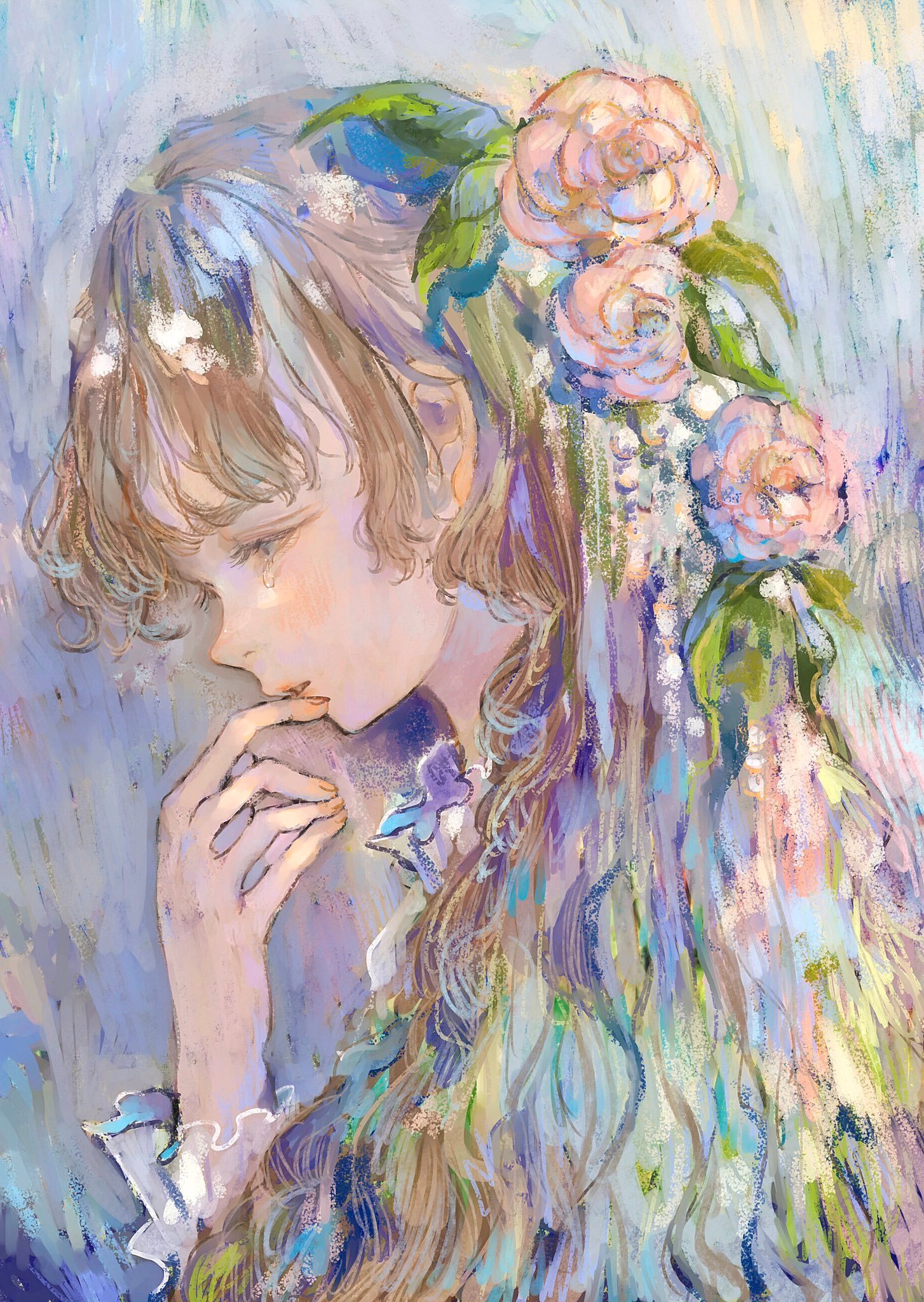 来自于插画师orie_h 的一组人物手绘