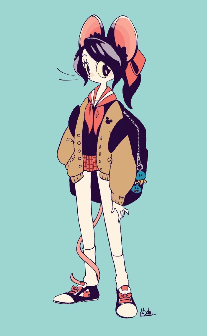 卡通人物绘画,独特又可爱的人物插画,这画风太有意思了