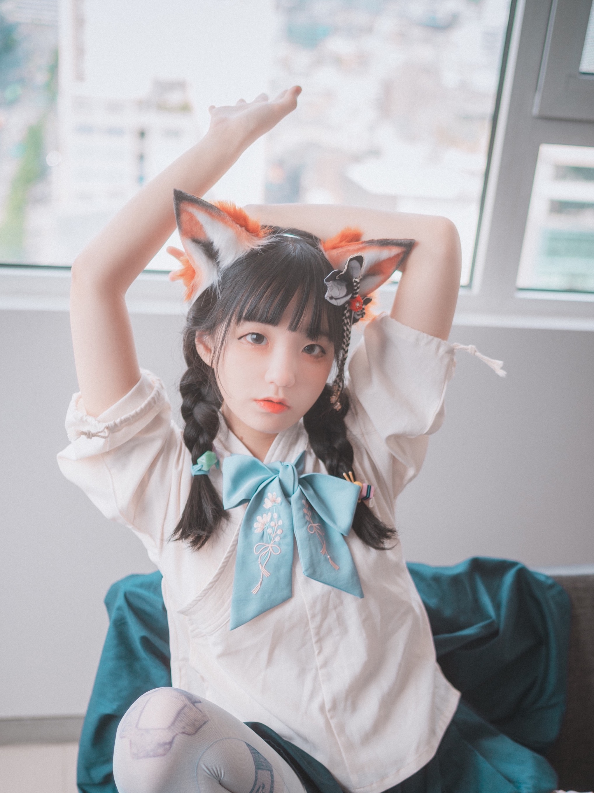 cosplay欣赏丨狐娘jk·kitune in hanfu丨jenny