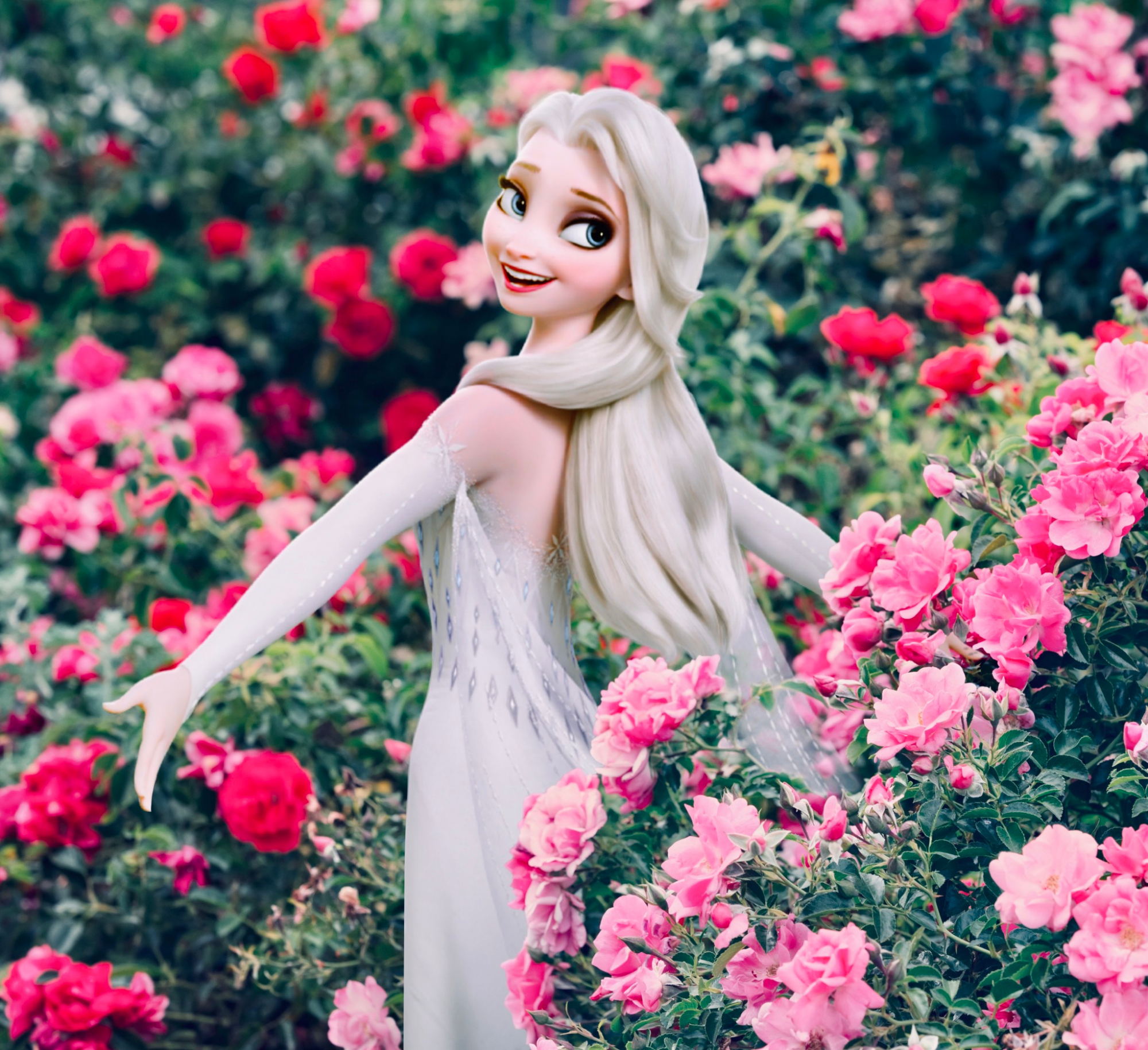 唯美风!迪斯尼一姐!冰雪奇缘2 艾莎女王 超清手机壁纸大图