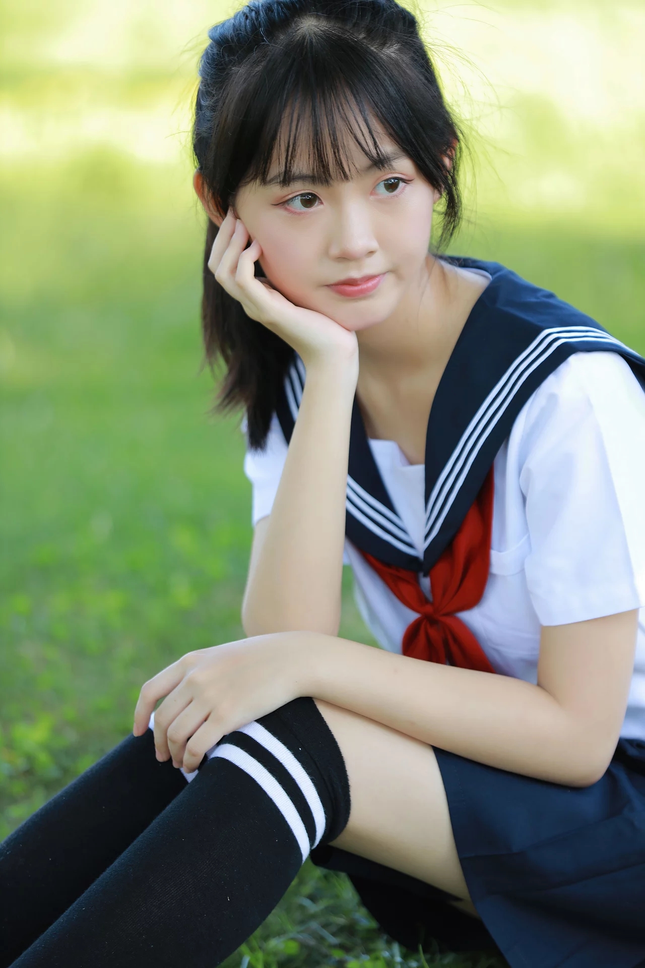 女孩清新jk制服摄影