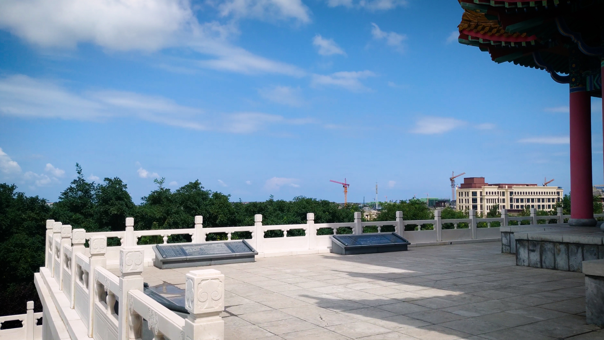 山东牟平沁水河口国家湿地公园芦岛沁水阁