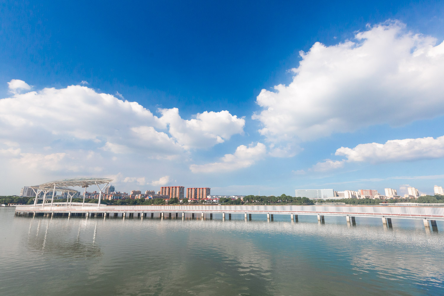 实景实拍芜湖城北最大的湖公园,改造一下变得更美了