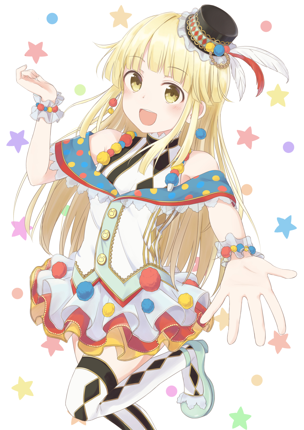 日漫《bang dream!》里这位可爱女主角"弦卷心"的高清插画壁纸