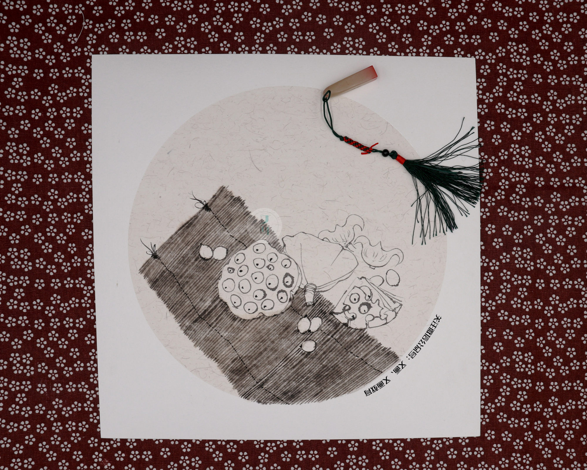 国画 莲子图绘画过程分享