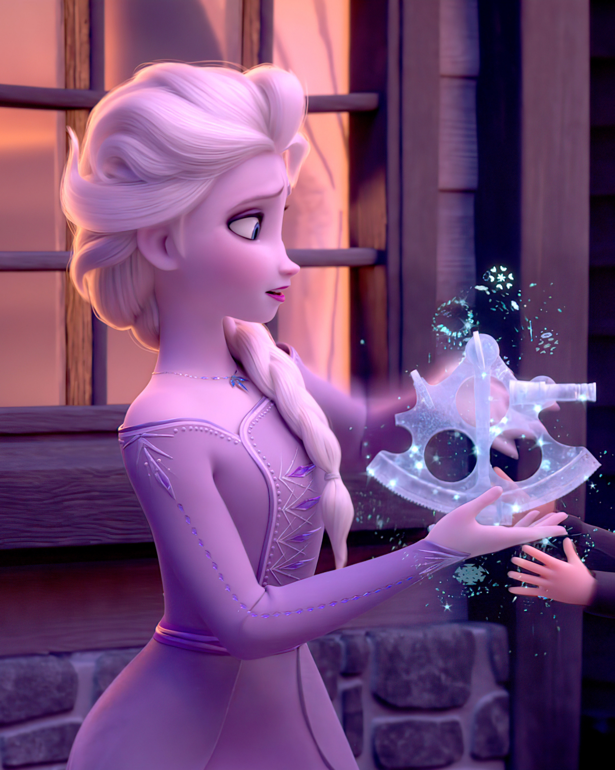 太美了!冰雪奇缘2 安娜公主和艾莎女王高清特写手机壁纸!