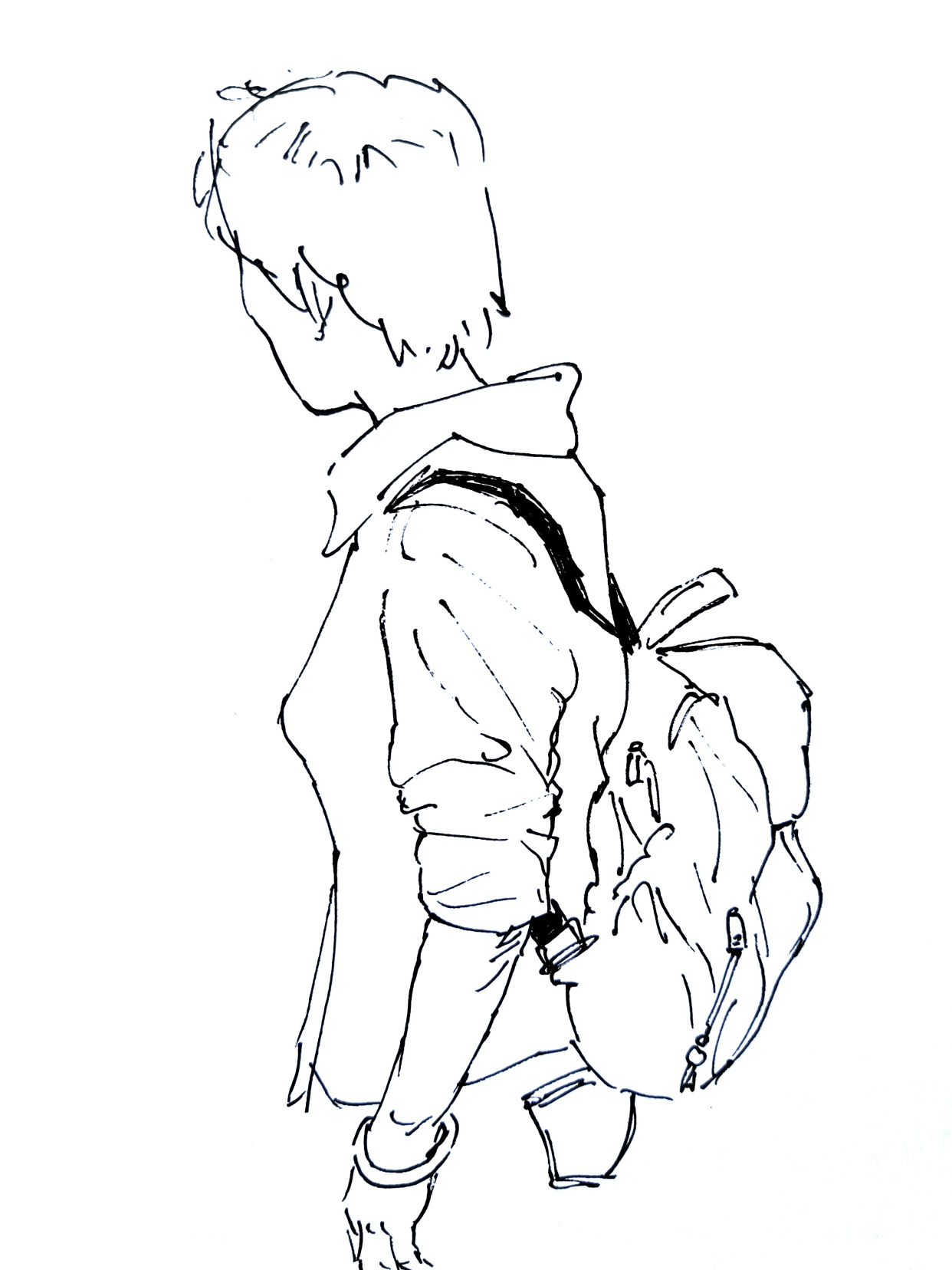 线条勾勒练习,人物动态速写