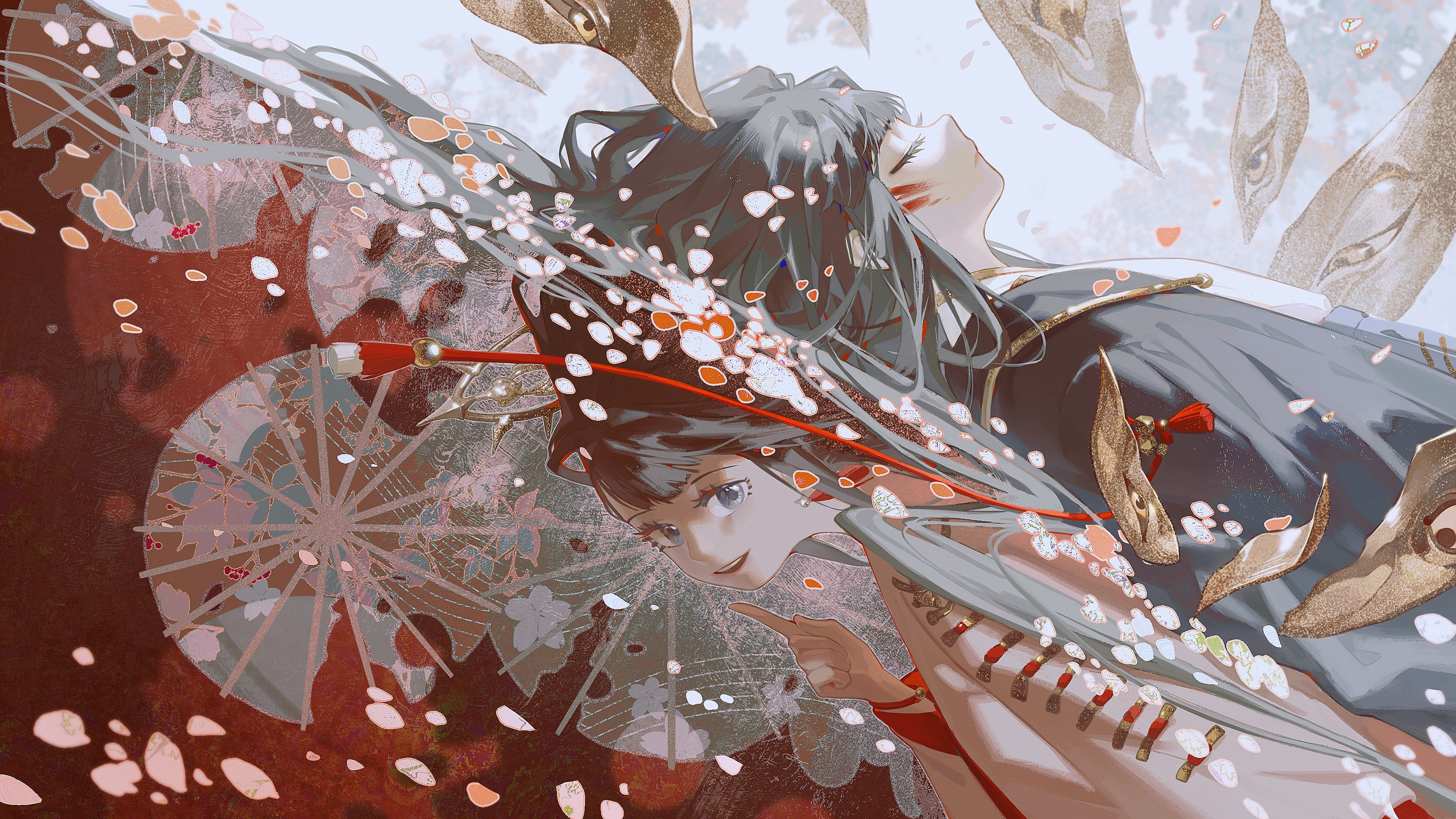 国人插画师"旳"插画作品欣赏!人物造型美型光影运用成熟!