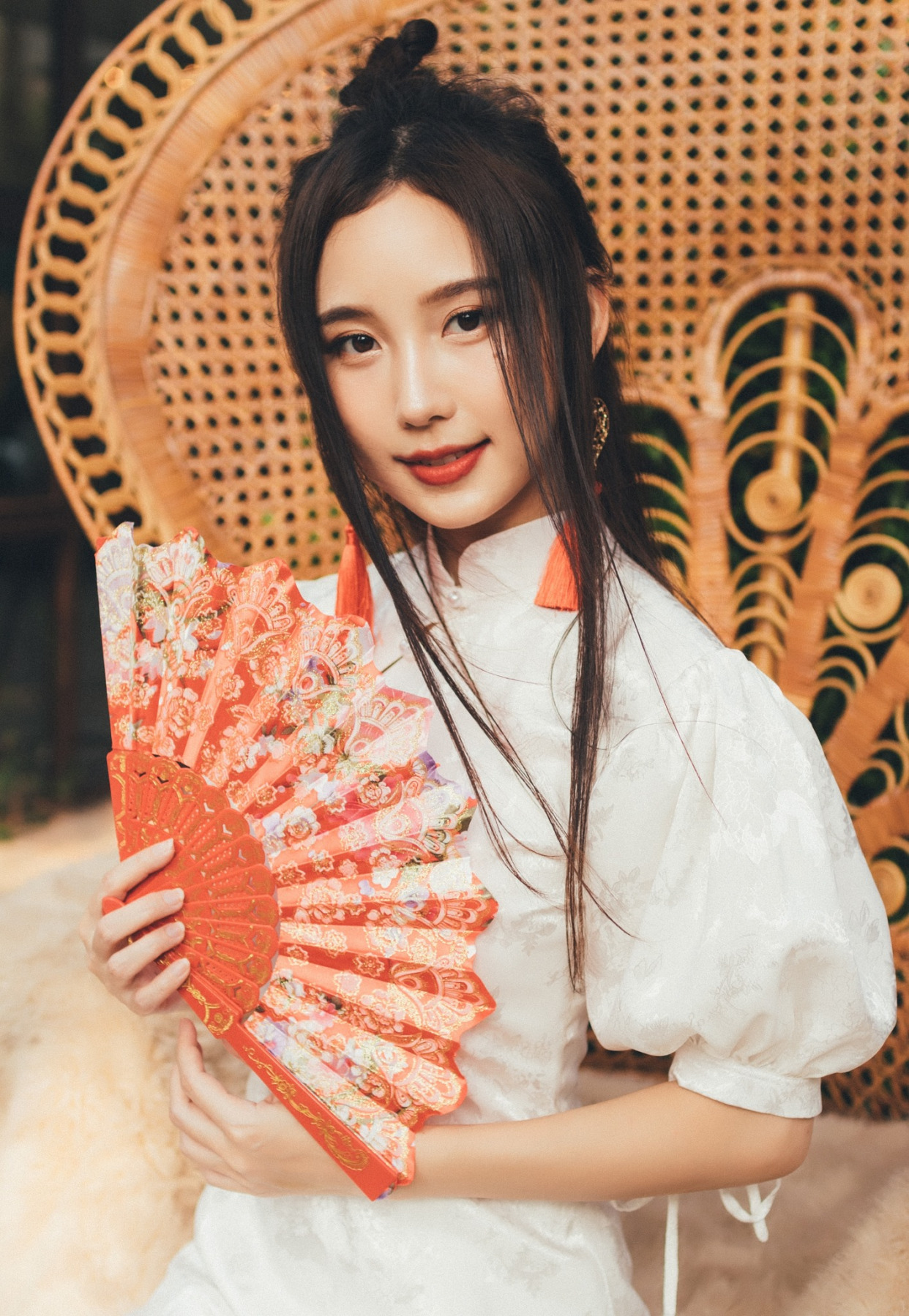 高雅中国风,旗袍文化,清纯美少女