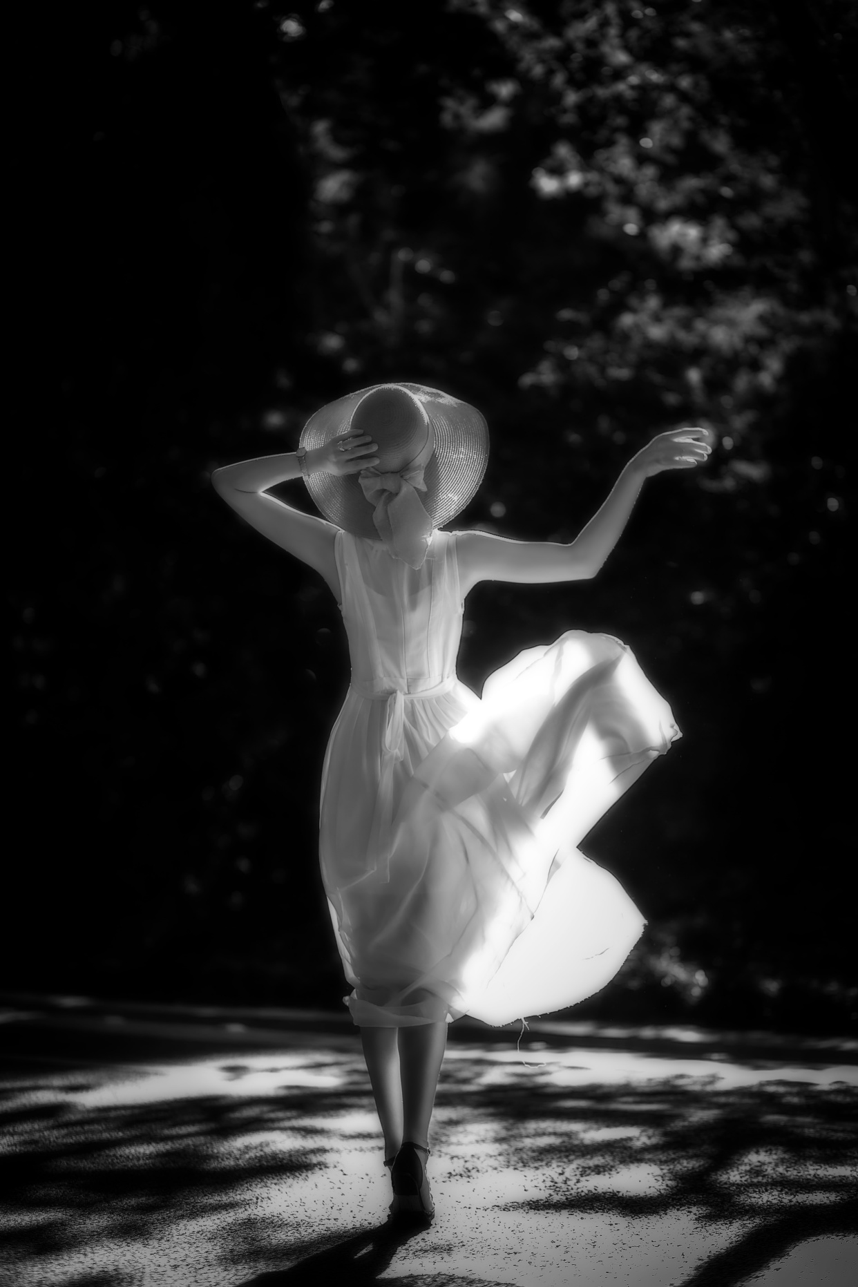 黑白光影,黑白色调光影女孩人像写真