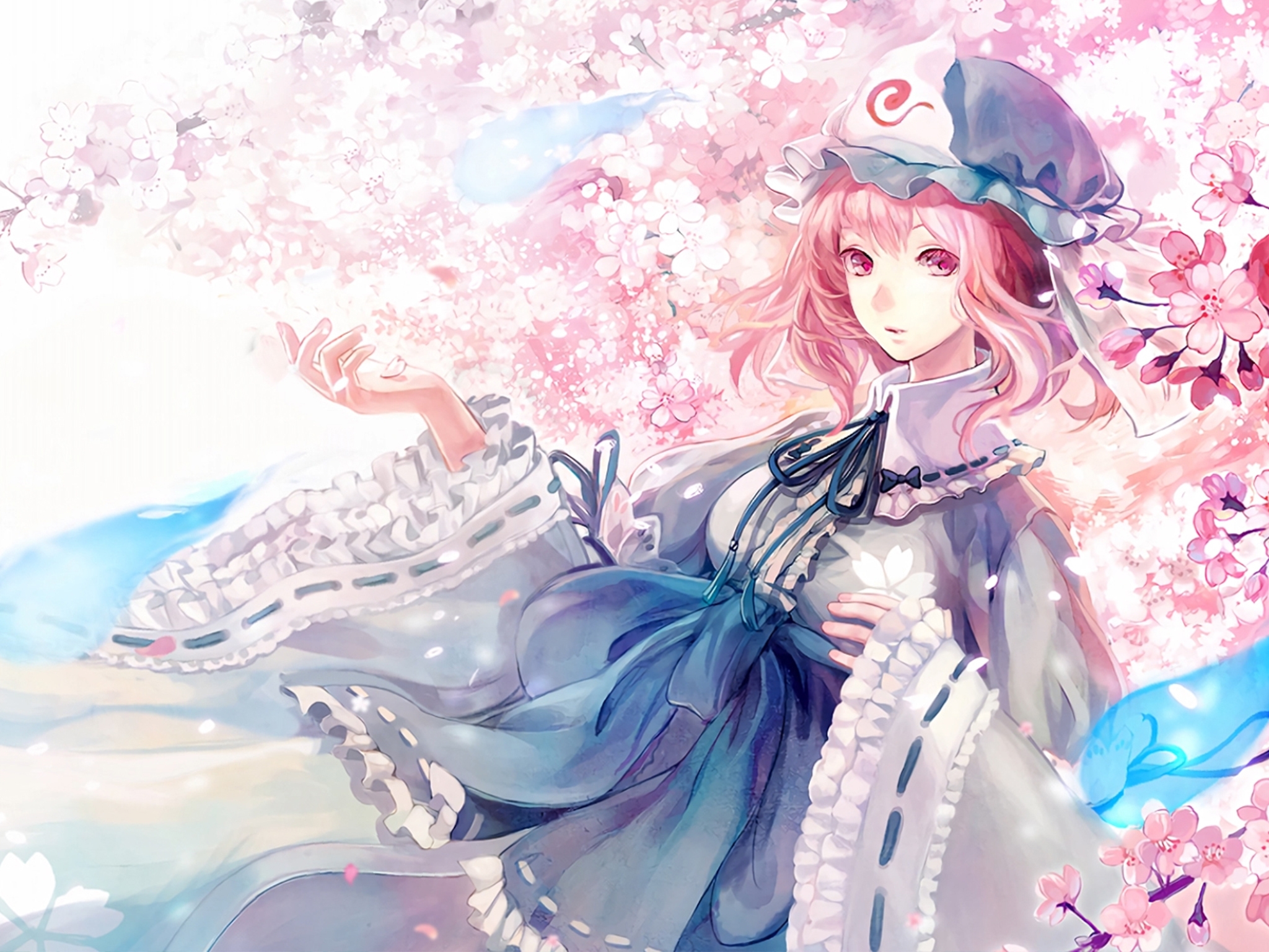 二次元动漫美女精美插画平板壁纸