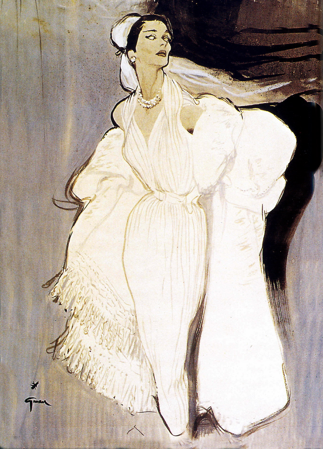 时装设计高级时装插画家 rene gruau(绘画图集)